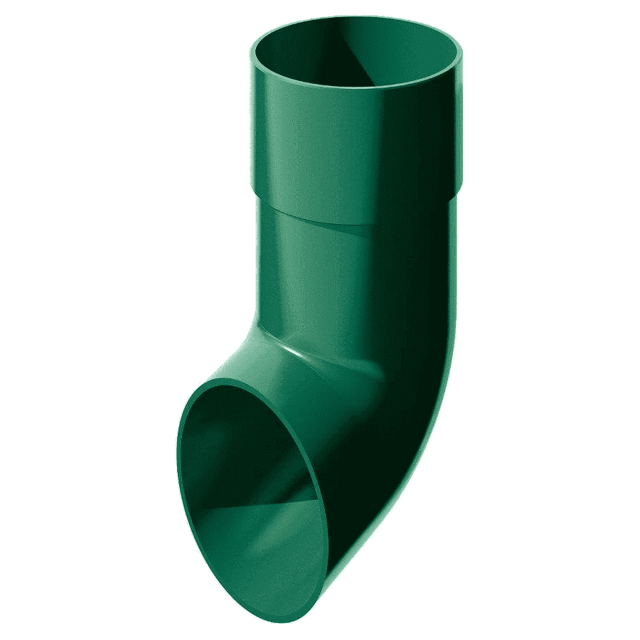 Отвод трубы Verat 125/82 зеленый
