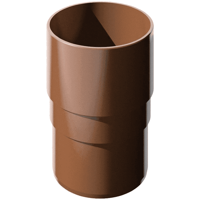 Соединитель трубы Verat 125/82 коричневый