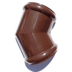 Угол желоба Verat 125/82 135 градусов коричневый