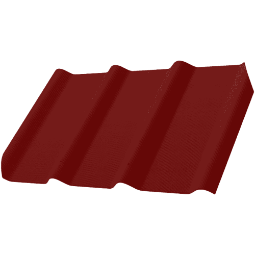 Фиброчерепица Decover 40/300 1750x980x5,8 мм рубин