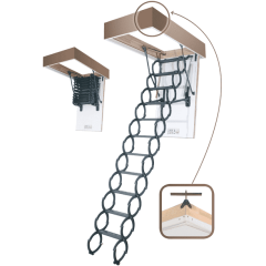 FAKRO Лестница ножничная термоизоляционная LST  50*80/280