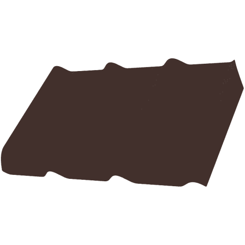 Фиброчерепица Decover 40/300 580x980x5,8 мм шоколад