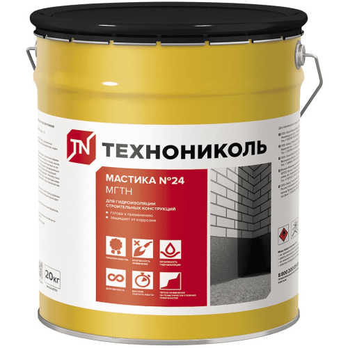 Мастика Технониколь №24 МГТН 20 кг гидроизоляционная
