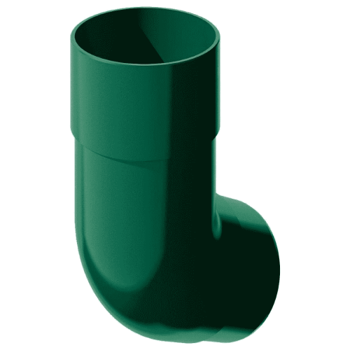 Колено трубы Verat 125/82 135 градусов зеленый